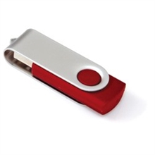 USB med logo burgunder