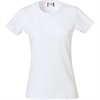 Basic-T t-kjorte for damer hvit