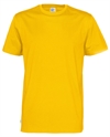 Cottover miljøvennlig t-skjorte med trykk av logo gul