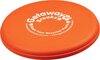 Frisbee-av-resirkulert-plast-med-trykk-av-logo-oransje