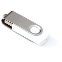 USB med logo hvit