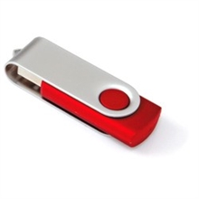 USB med logo rød