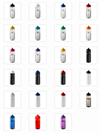 Vannflasker med fullfargetrykk drikkeflasker