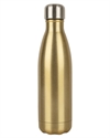 drikkeflaske i rustfritt stål gull med trykk av logo