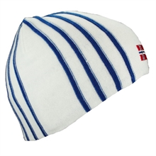 lue med norsk flagg blå