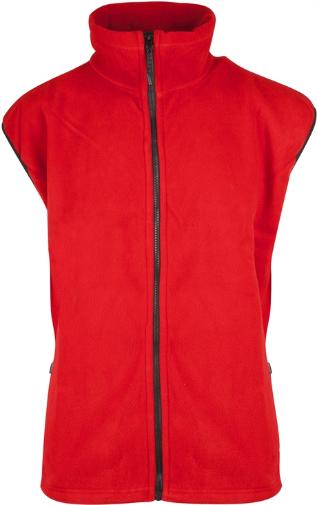 Alberville fleecevest rød med brodert eller trykket logo billig