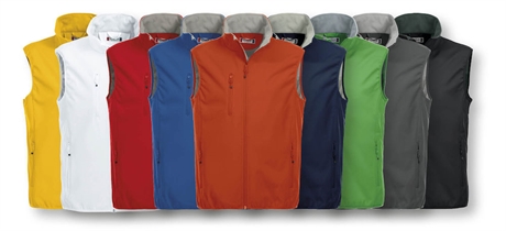 Basic vest i softshell for herrer