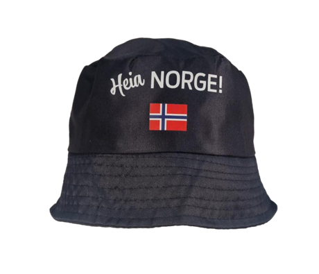 Billig bøttehatt med fullfargetrykk i front