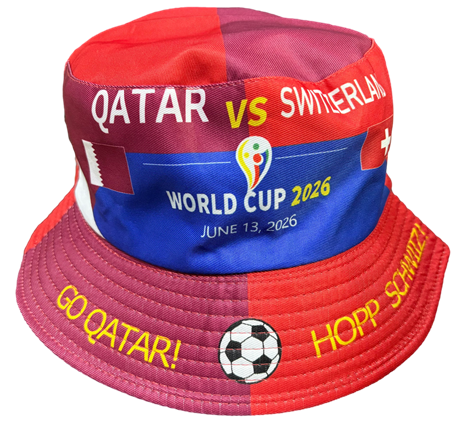 Bøttehatt med fullfargetrykk fotball-VM 2026