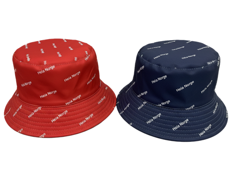 Bøttehatt med trykk i fullfarge på innside og utside