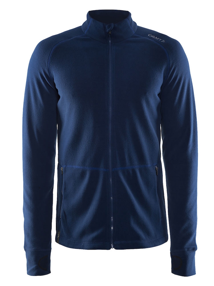Craft full zip micro fleece jakke med brodert eller trykket logo Craft full zip micro fleece jakke med brodert eller trykket logo