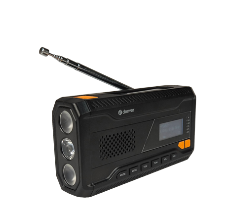 DAB+ nødradio med trykk av logo