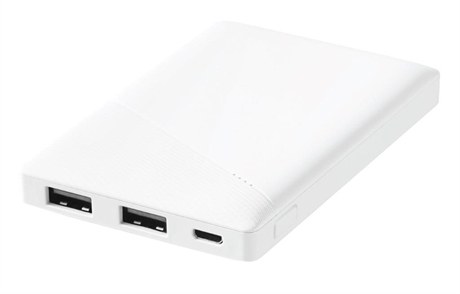 Deltaco powerbank 5000 mah med trykk av logo
