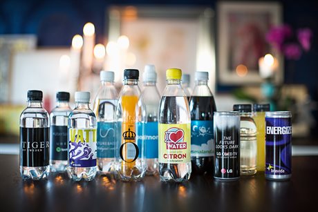 Profilvann 330 ml. med egen etikett