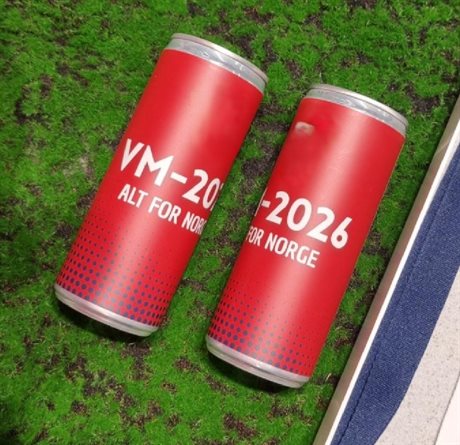 Energidrikke vi heier på Norge under fotball-VM 2026