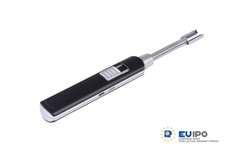 Fire, elektronisk oppladbar lighter med trykk av logo EUIPO new