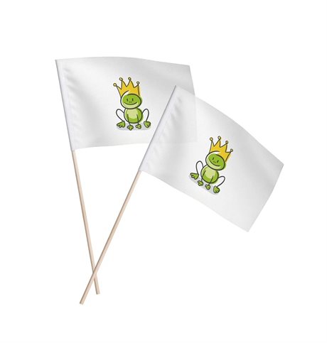 Flagg-med-trepinne-og-eget-trykk-resirkulert-materiale-rpet