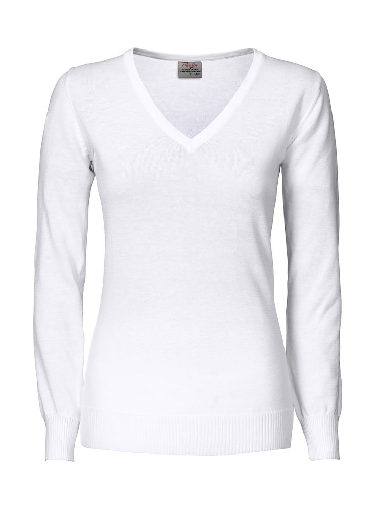 Forehand genser med v hals i bomull og polyester for damer Forehand genser med v hals i bomull og polyester for damer