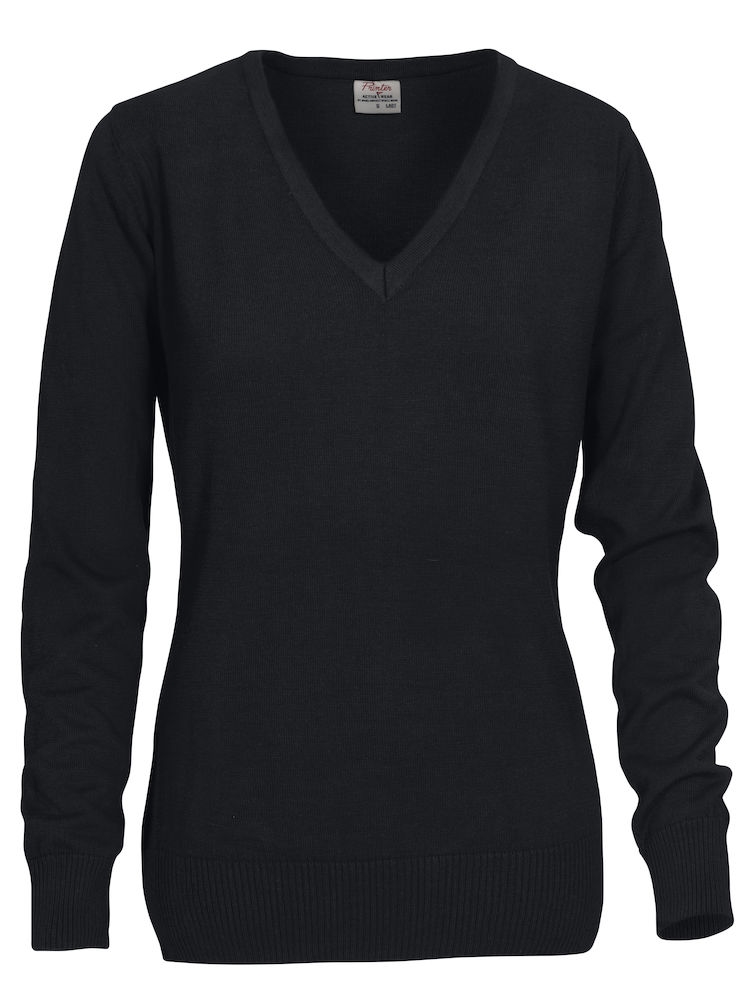 Forehand genser med v hals i bomull og polyester for damer Forehand genser med v hals i bomull og polyester for damer