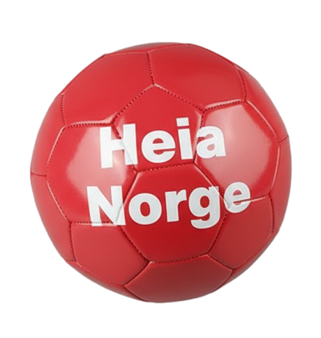 Fotball med trykk av logo