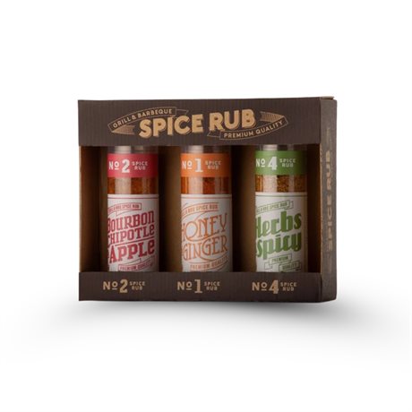 Grillkrydder gavesett Spice Rub 3 pk 1319