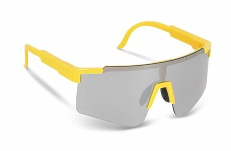 Raske briller av resirkulert materiale og trykk av logo