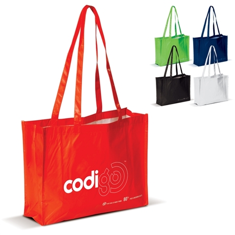Handlenett Codi med trykk av logo produsert av 80% resirkulert materiale miljøvennlig handlenett