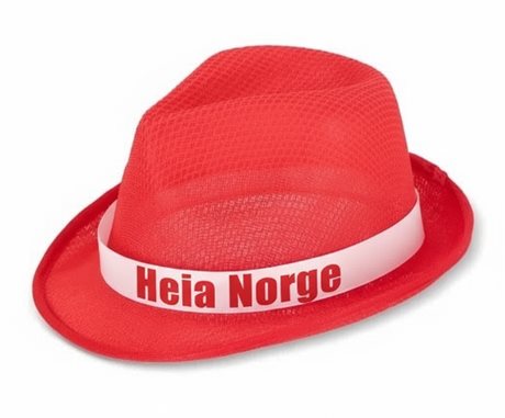 Hatt med farget bånd