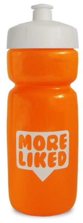 Hit soft billig drikkeflaske med trykk av logo oransje