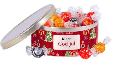 Juleboks Stjernen med Lindt sjokoladekuler, 500 g