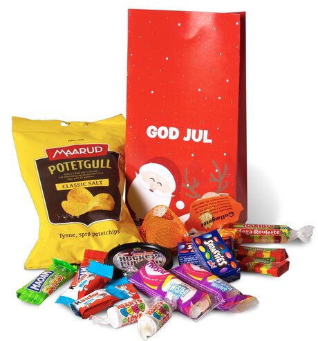 Juletrefestpose-julenisse-ekstra-stor