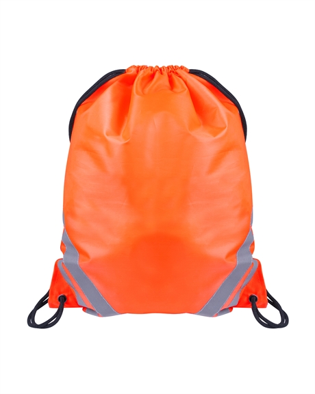 Orange gympose med refleks og trykk av logo