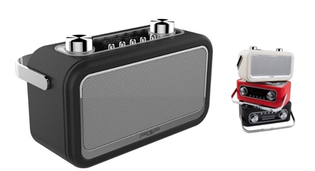 POP Vintage dabradio med trykk av logo