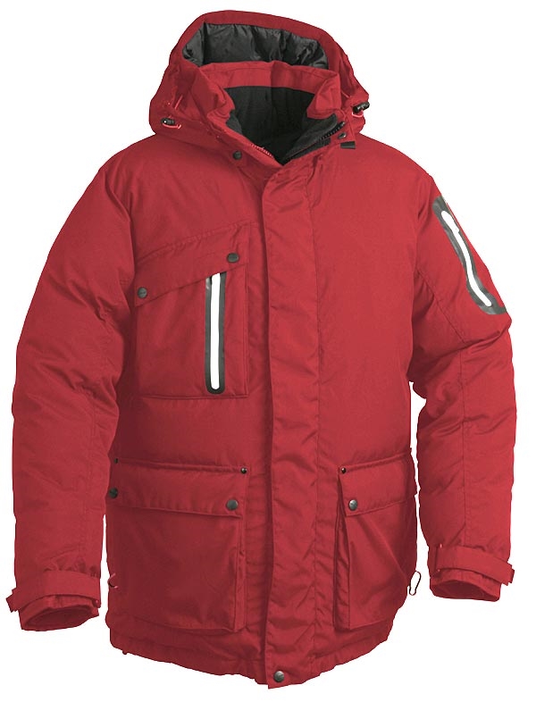 dunparkas rød