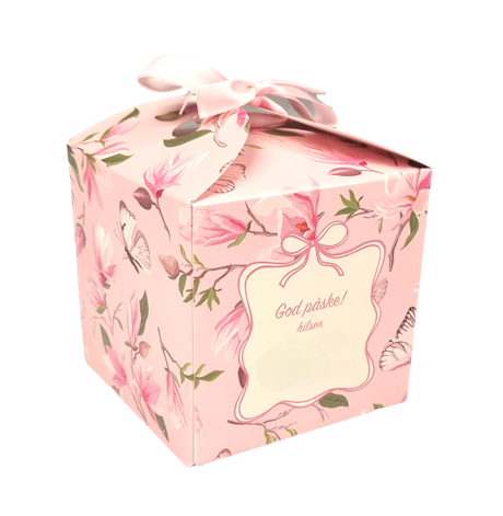 Påskeboks Magnolia  med sløyde fylt med sjokolade