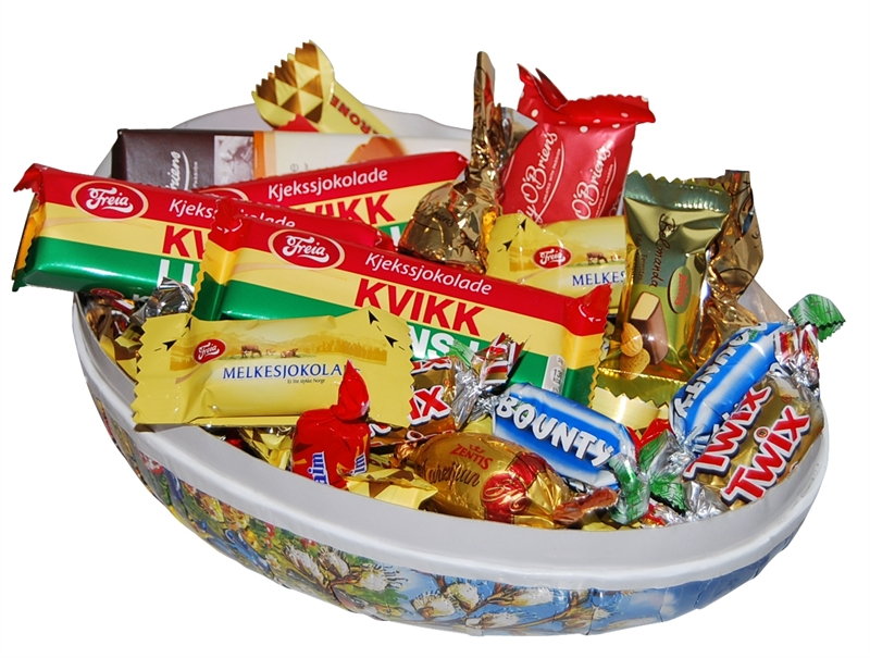Påskeegg 800 g stort påskeegg til ansatte kvikklunsj