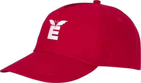 Profilcap med trykk av logo rød