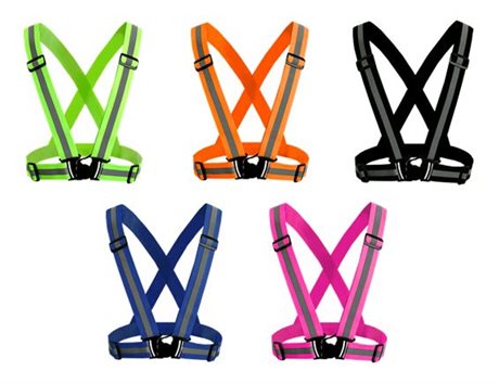Refleksseler med trykk av logo justerbar refleksvest