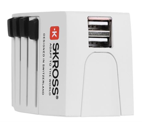 Reiseadapter MUV USB fra Skross