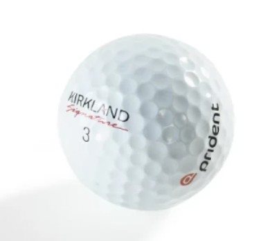 Golfball Kirkland resirkulert