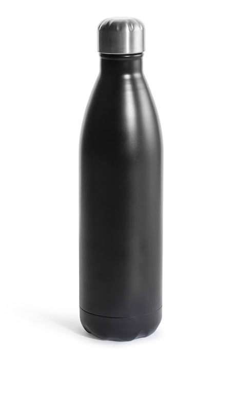 Stålflaske svart fra Sagaform 750 ml