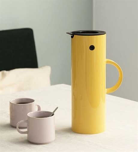 Stelton kaffekanne i farget blank plast