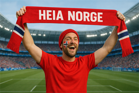 Supporterskjerf HEIA NORGE få eget design aigen