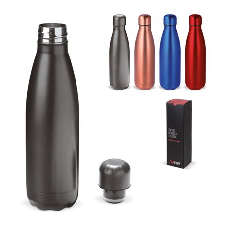 Swing metallic termo drikkeflaske 500 ml.