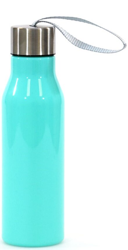 Vannflaske-i-hardplast-med-trykk-av-logo-turkis-mint