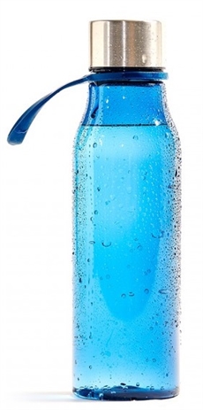 Vannflaske lean i hardplast blå