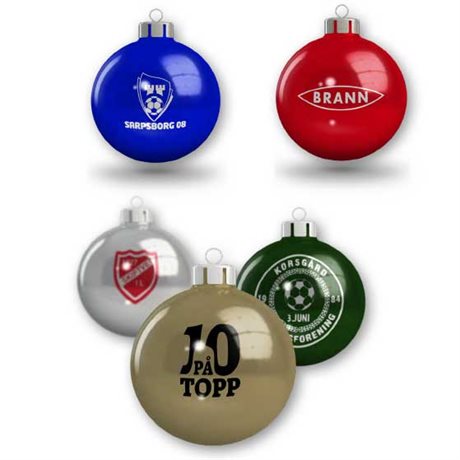 Julekuler med trykk av logo