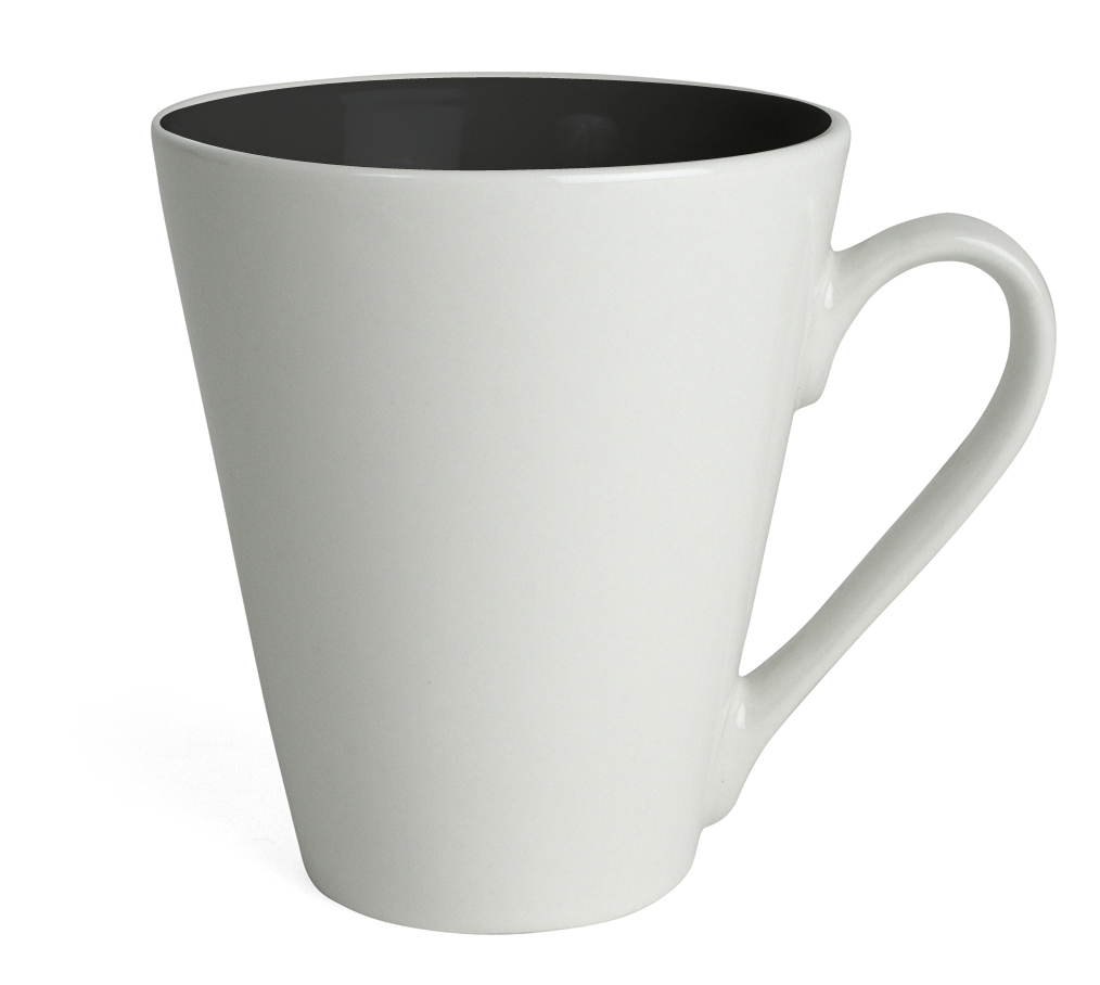kaffekrus Attila med farget innside kaffekopp med trykk kaffekrus Attila kaffekopp med trykk
