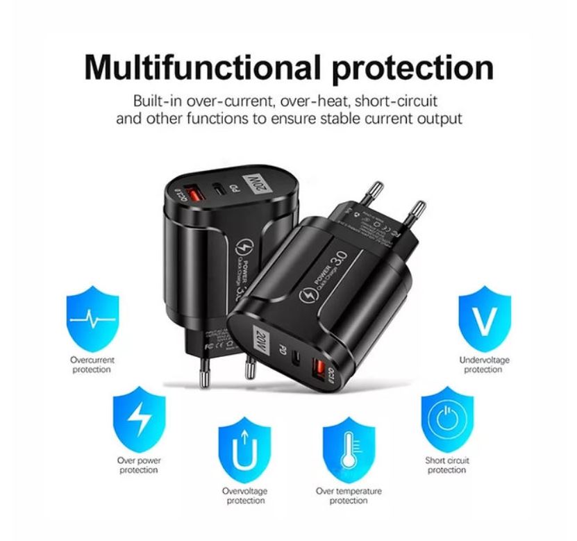 Speed Charge poweradapter med USBC