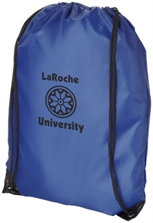 Blå gymbag gympose med trykk av logo billig